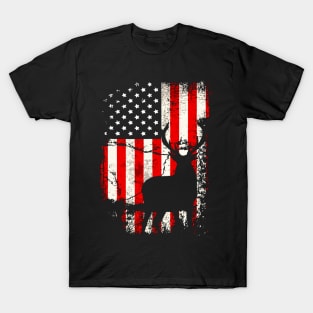 Deer Hunting Flag T-Shirt